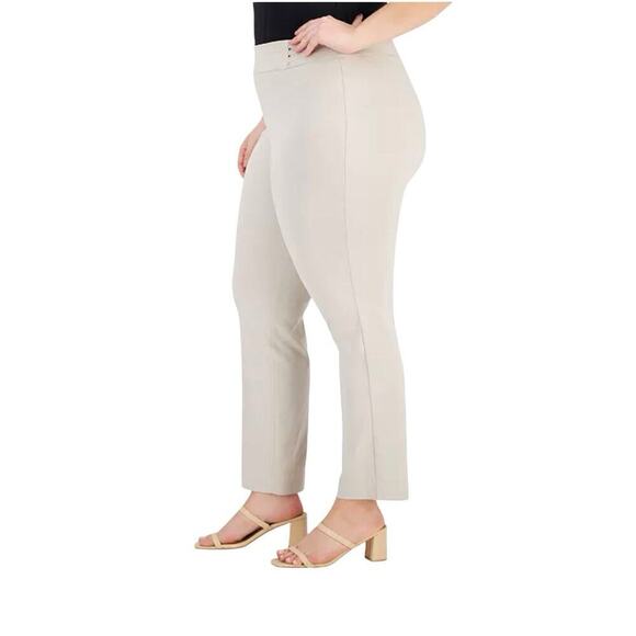 Jm Collection Stonewall Tummy Control Slim Leg Pants Plus Size 20WP Petite NWT - Picture 2 of 6